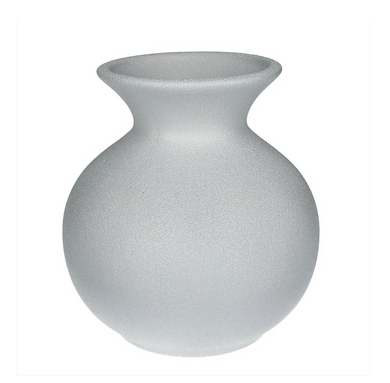 Vase matt-weiß