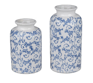 Vase 'Vintage' blau kl.