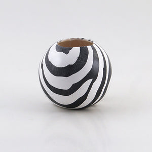Kugel-Vase 'Zebra'