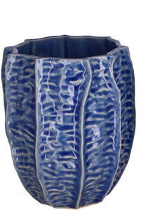 Ker.-Vase 'Moody' blau