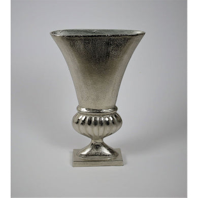 Alu-Vase 'Monterey' oval, silber