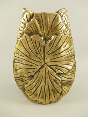Vase 'Gingko' bronce