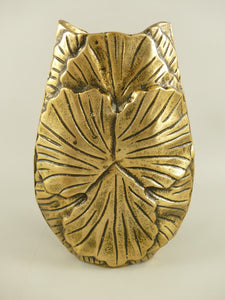 Vase 'Gingko' bronce