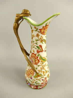 Porzellan-Vase 'Jugendstil' orange-creme