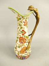 Laden Sie das Bild in den Galerie-Viewer, Porzellan-Vase &#39;Jugendstil&#39; orange-creme