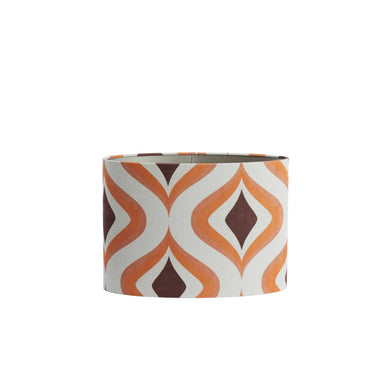Lampenschirm 'Cookie'  creme-orange, oval