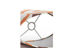 Lampenschirm 'Cookie'  creme-orange, oval