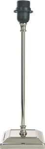 Lampenfuß Nickel, quadratisch