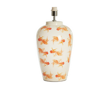 Laden Sie das Bild in den Galerie-Viewer, Lampenfuß &#39;Fish&#39; creme-orange