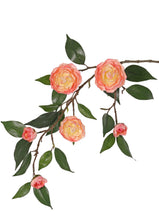 Laden Sie das Bild in den Galerie-Viewer, Camelien-Blüten-Zweig x6, rosa