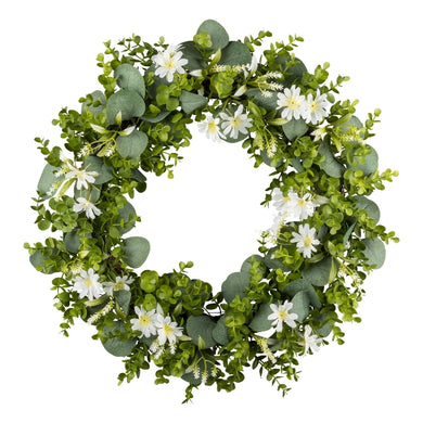 Margeriten-Kranz 'Margie' grün-weiß