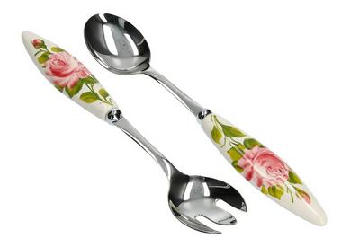 Salatbesteck 'Rose'