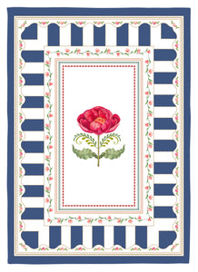 Geschirrtuch 'Flowery' blau