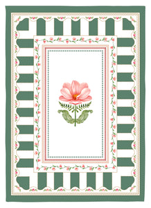 Geschirrtuch 'Flowery' grün