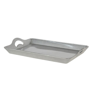 Kunststoff Tablett silber