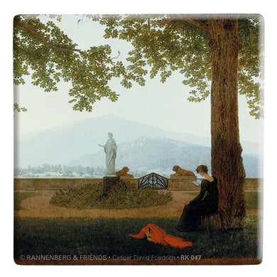 Untersetzer 'Gartenterrasse um 1811' Caspar David Friedrich