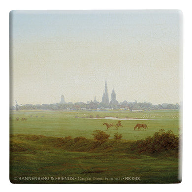 Untersetzer 'Wiesen bei Greifswald um 1815-20'