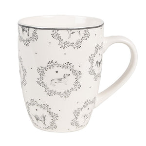 Tasse 'Dackel Allover' creme-grau