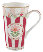 Laden Sie das Bild in den Galerie-Viewer, Jumbo-Tasse 'Flowery' rot