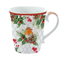 Laden Sie das Bild in den Galerie-Viewer, Tasse 'Robin with Berries'