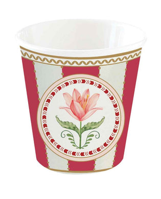 Espresso-Becher 'Flowery' rot