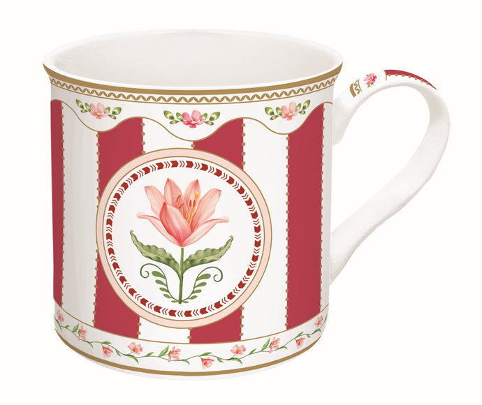 Becher 'Flowery' rot