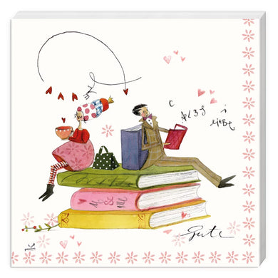 Cocktail-Servietten 'Bücher'
