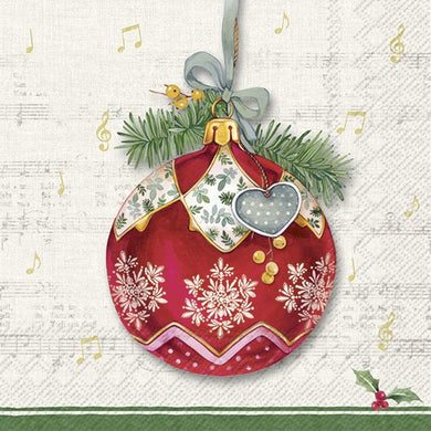 Lunch-Serv. 'Christmas Bauble' cream