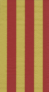 Buffet-Serv. 'Big Stripes' gold-red