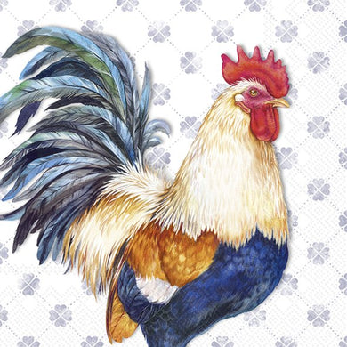 Cocktail-Serv. 'Albert Rooster' blue