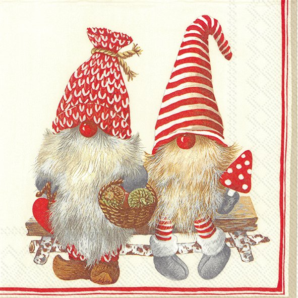 Lunch-Serv. 'Friendly Tomte' red