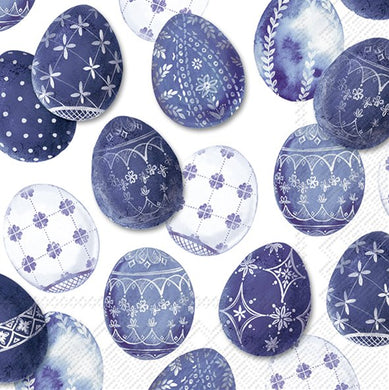 Lunch-Serv. 'Decorated Eggs' blue