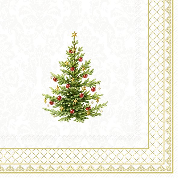 Lunch-Serv. 'Classic Christmas Tree' gold