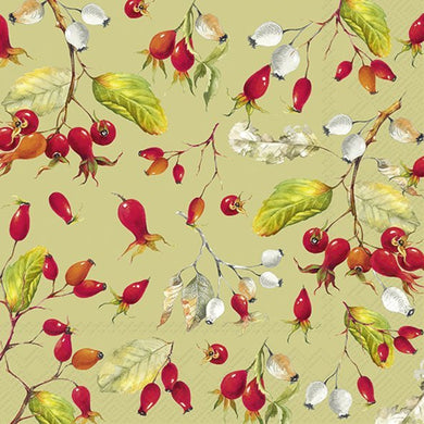 Cocktail-Serv. 'Rose Hips' green