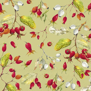 Cocktail-Serv. 'Rose Hips' green