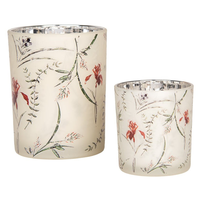 Glas-Windlicht Opal' gr.