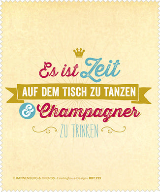 Brillenputztuch 'Champagner'