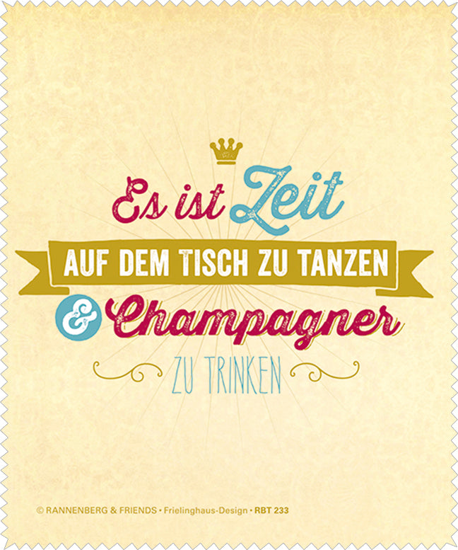 Brillenputztuch 'Champagner'