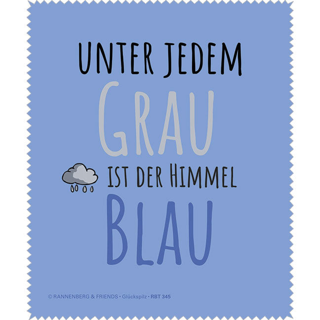 Brillenputztuch 'Unter jedem Grau'