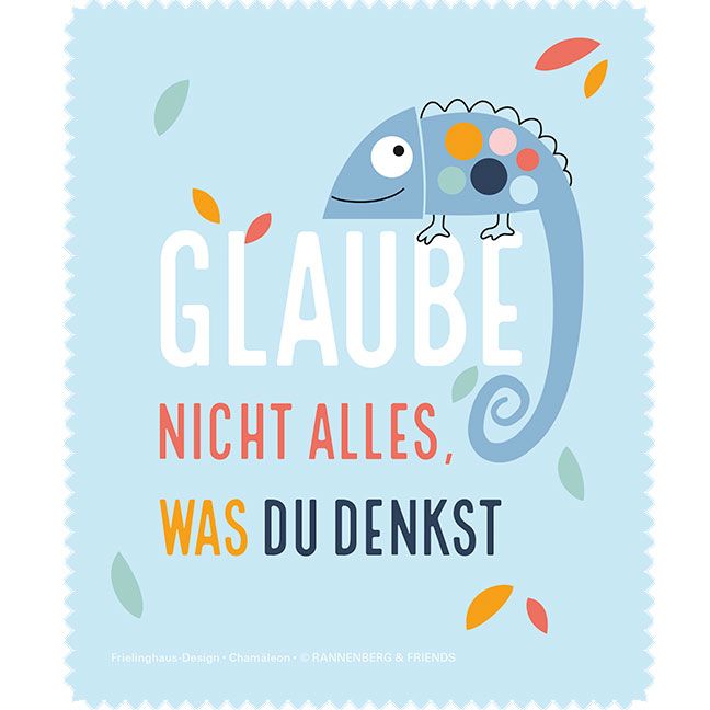 Brillenputztuch 'Chamäleon'