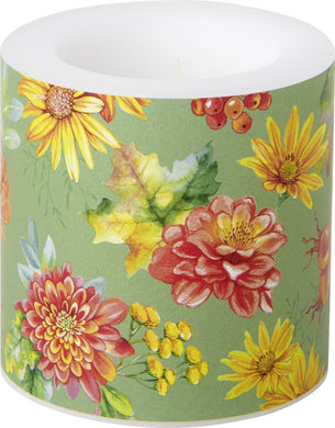Windlicht  'Curcurbita and Flowers'