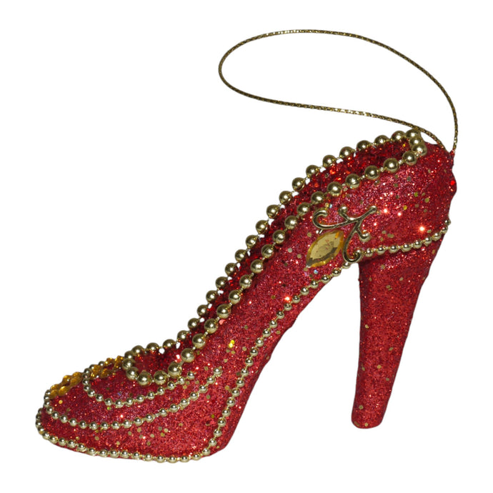 Stöckelschuh rot z. Hng.