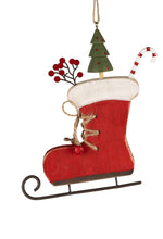 Laden Sie das Bild in den Galerie-Viewer, Schlittschuh-Stiefel rot