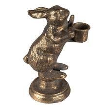 Laden Sie das Bild in den Galerie-Viewer, Kerzenleuchter &#39;Hase&#39; gold