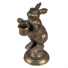 Laden Sie das Bild in den Galerie-Viewer, Kerzenleuchter &#39;Hase&#39; gold