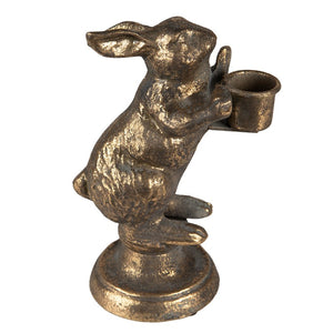 Kerzenleuchter 'Hase' gold