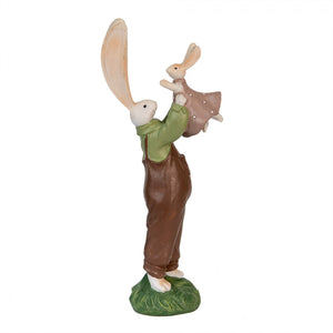 Hasen-Vater 'Louis' mit Kind