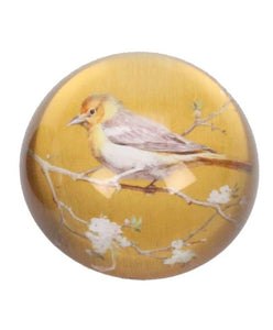 Briefbeschwerer 'Vogel II oker