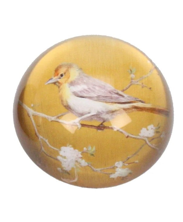Briefbeschwerer 'Vogel II oker
