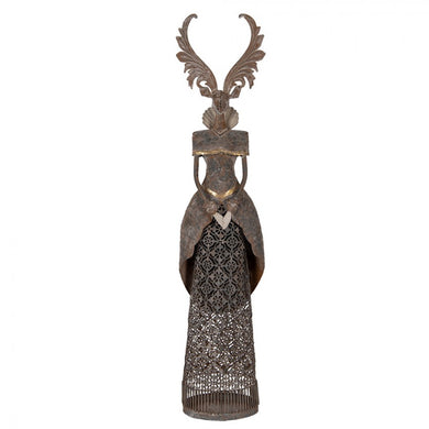 Deko-Figur 'Hirsch' XL bronce-braun